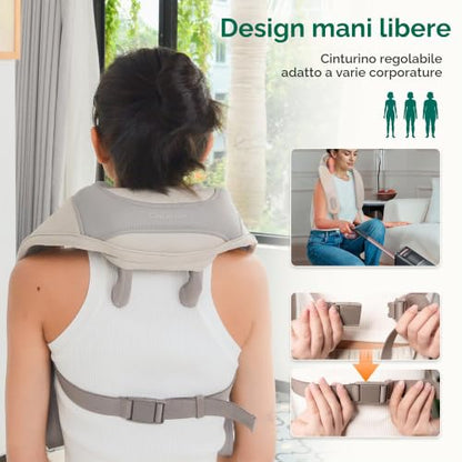 Snailax Massaggiatore Collo e Schiena 4D